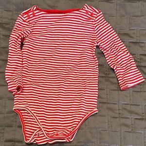 OshKosh B'gosh Red and White Striped Bodysuit